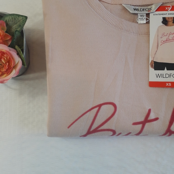 Wildfox | comfortable warm soft sweater in light pink - Picture 15 of 15